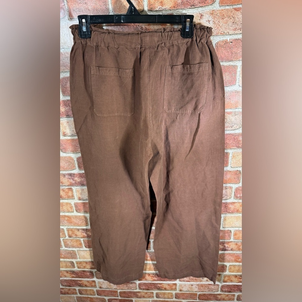 Polo by Ralph Lauren woman’s silk/linen blend pants size S petite - Picture 2 of 10